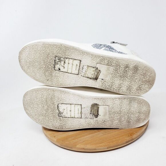 Dolce Vita Zonya Shoe Womens 8 Sneaker White Leather Wedge Double Zip High Top - Picture 11 of 13